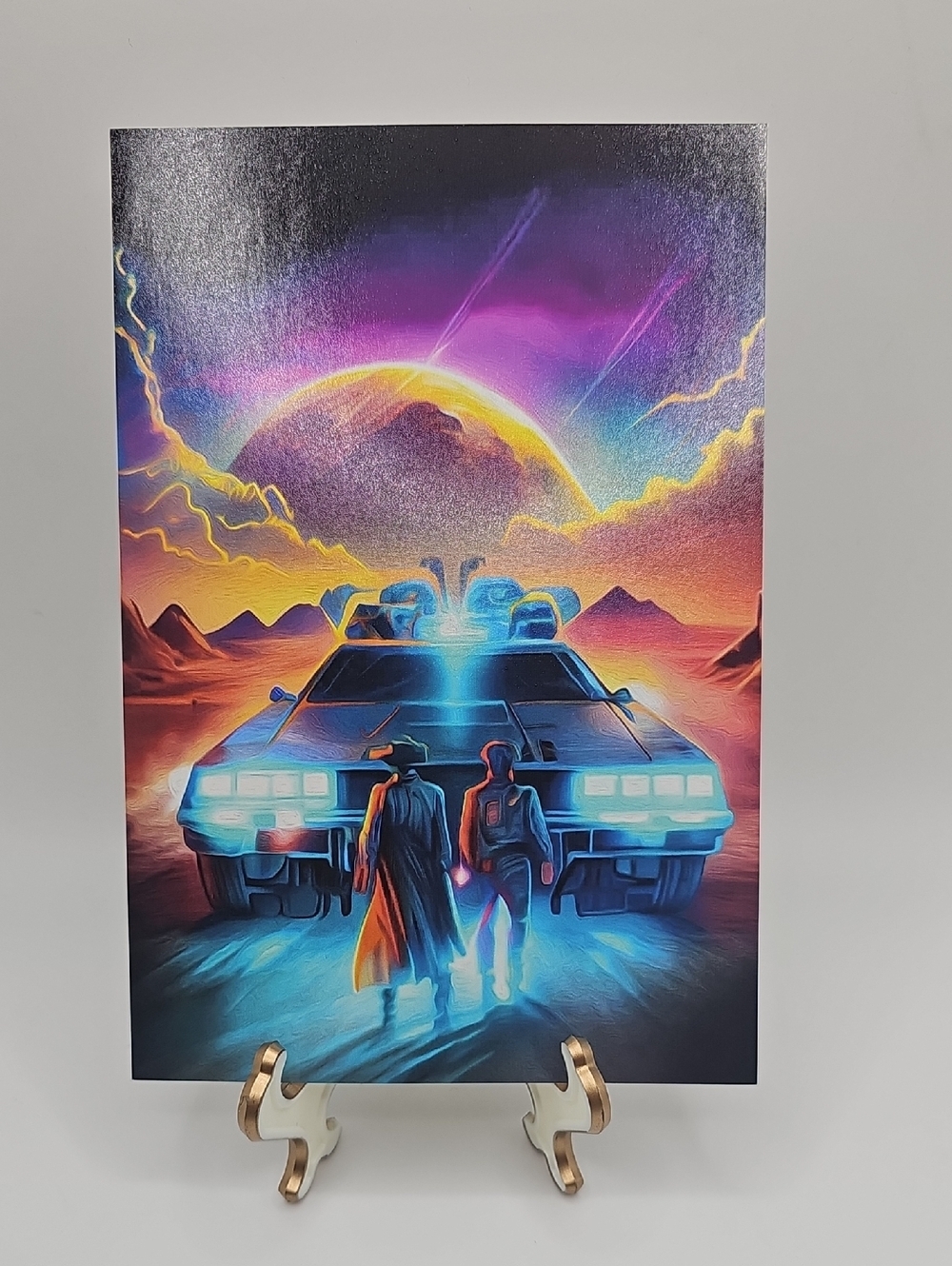 4x6 Back To The Future Inspired Oil Painting Art Print‎